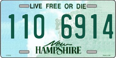 NH license plate 1106914