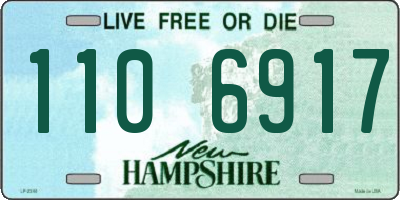 NH license plate 1106917
