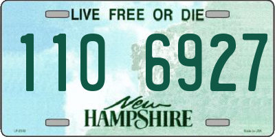 NH license plate 1106927