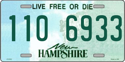 NH license plate 1106933