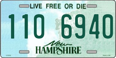 NH license plate 1106940