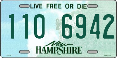 NH license plate 1106942