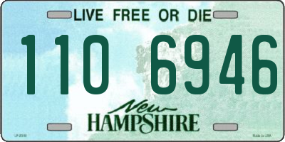 NH license plate 1106946