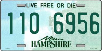 NH license plate 1106956