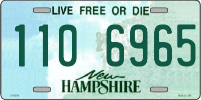 NH license plate 1106965