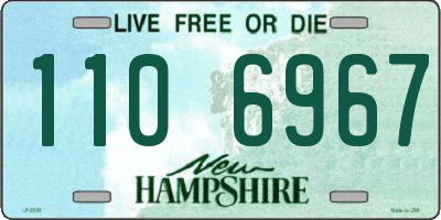NH license plate 1106967