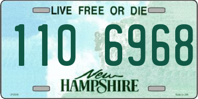 NH license plate 1106968