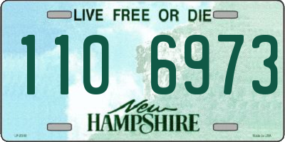 NH license plate 1106973