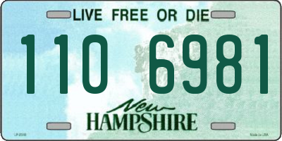 NH license plate 1106981