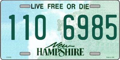NH license plate 1106985