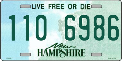 NH license plate 1106986
