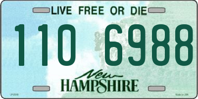 NH license plate 1106988