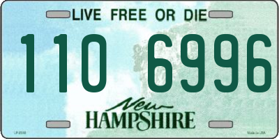 NH license plate 1106996