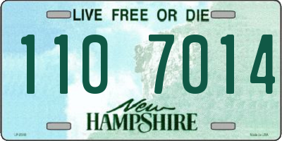 NH license plate 1107014