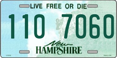 NH license plate 1107060