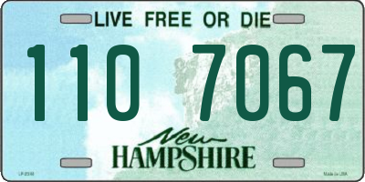 NH license plate 1107067