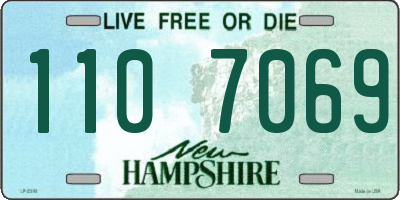 NH license plate 1107069