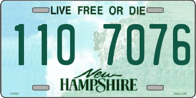 NH license plate 1107076
