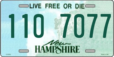 NH license plate 1107077