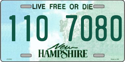 NH license plate 1107080