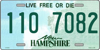 NH license plate 1107082