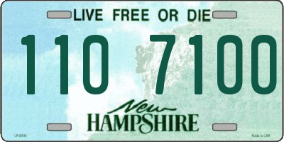 NH license plate 1107100