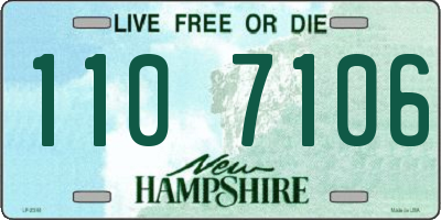 NH license plate 1107106