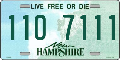 NH license plate 1107111