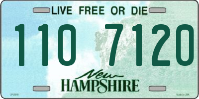 NH license plate 1107120