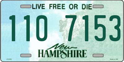 NH license plate 1107153