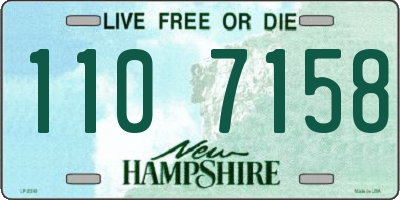 NH license plate 1107158