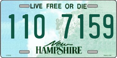 NH license plate 1107159