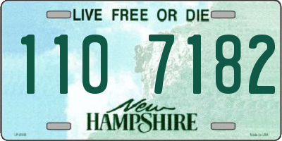 NH license plate 1107182