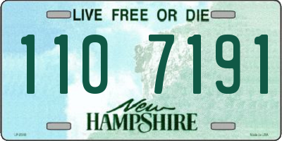 NH license plate 1107191