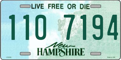 NH license plate 1107194