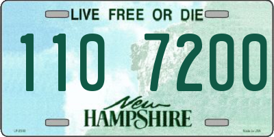 NH license plate 1107200