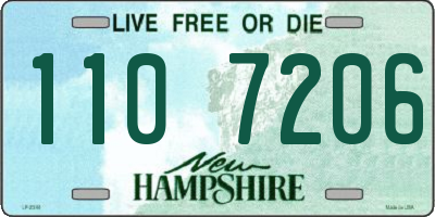 NH license plate 1107206