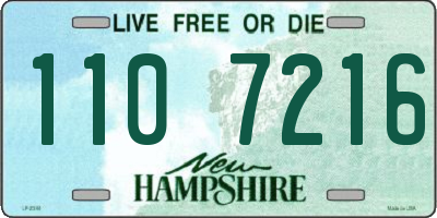 NH license plate 1107216
