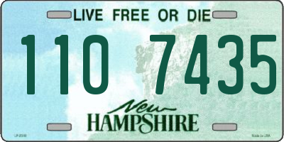NH license plate 1107435