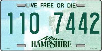 NH license plate 1107442