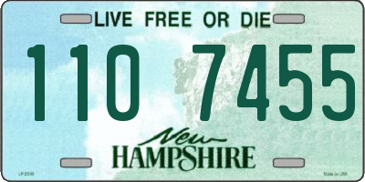 NH license plate 1107455