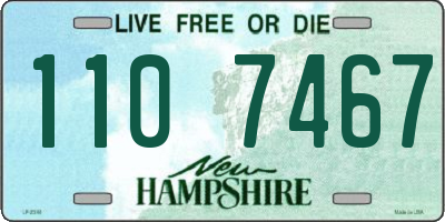 NH license plate 1107467