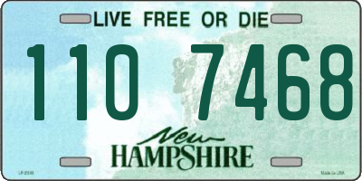 NH license plate 1107468