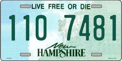 NH license plate 1107481