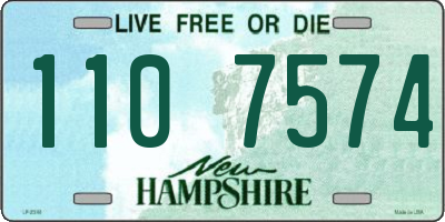 NH license plate 1107574