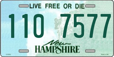 NH license plate 1107577