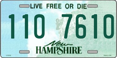 NH license plate 1107610