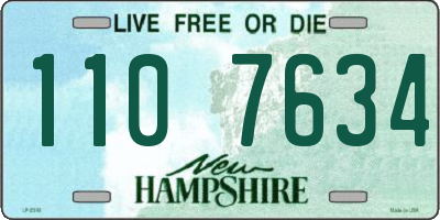 NH license plate 1107634
