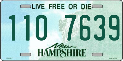 NH license plate 1107639