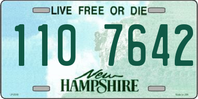 NH license plate 1107642